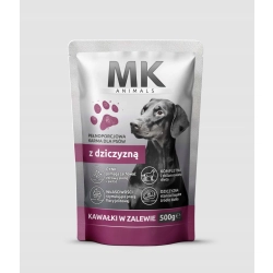 Animals Medium saszetki dla psów z dziczyzną 500g MK