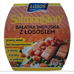 Sałatka Indyjska z Łososiem Łosoś Ustka 0,16 kg