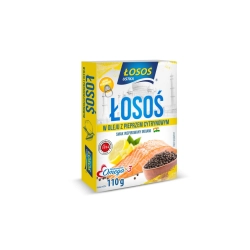 Łosoś w oleju Łosoś Ustka z pieprzem cytrynowym 110 g