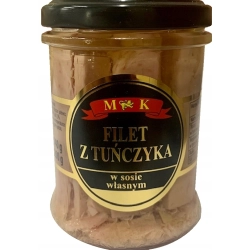 Filet z tuńczyka w sosie własnym MK 0,2 kg