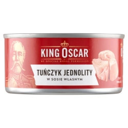 Tuńczyk jednolity w sosie własnym 170g King Oscar