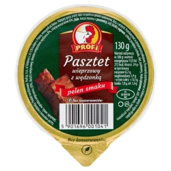 Pasztet wieprzowy z wędzonką 130g Alu Profi