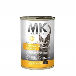 Mokra karma dla kota Medium MK Animals kurczak i cielęcina 415 g