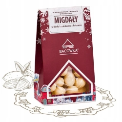 Migdały w białej czekoladzie z kokosem 100g Bacówka