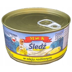ŚLEDŹ W OLEJU ROŚLINNYM 330g MK