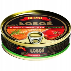 Łosoś w sosie pomidorowym z jalapeno MK 0,16 kg