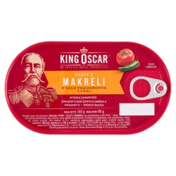 Filety z makreli w sosie pomidorowym z chili King Oscar 0,16 kg