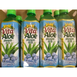 Zestaw 12x 500ml Vita Aloe Blueberry 20% Juice z aloesem i sokiem jagodowym