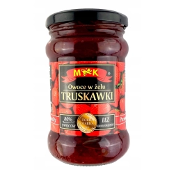 Owoce w żelu truskawki 320g MK