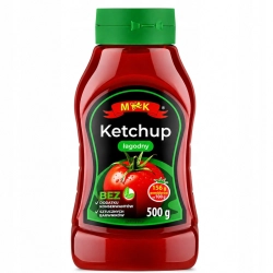 MK Ketchup Łagodny 500 g – sos pomidorowy do kanapek i dań