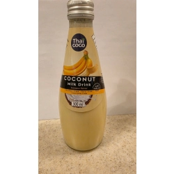 ThaiCoco Napój Kokosowy z Nata de Coco o smaku bananowym 300ml
