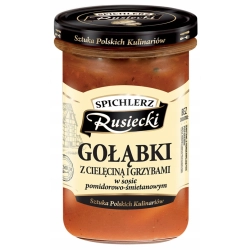 Gołąbki z cielęciną i grzybami w sosie pomidor-śmietankowym 470g Spichlerz