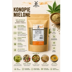 Mielone nasiona konopi 500g Młyn Kopytowa