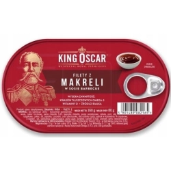 FILETY Z MAKRELI W SOSIE BBQ 160G KING OSCAR