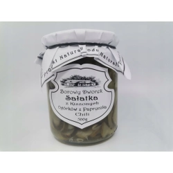Sałatka z kiszonych ogórków z papryką 500g Borowy Dworek