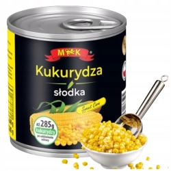 Kukurydza Słodka Konserwowa 340g Waga po Odsączeniu 285g Pyszny Smak MK