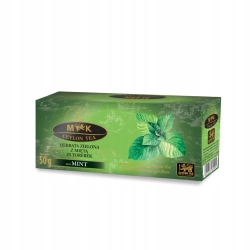 Herbata zielona z miętą w torebkach 50g 25torebek Mk