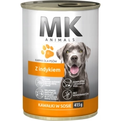 Mokra karma dla psa Medium MK Animals indyk 415 g