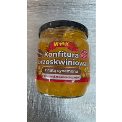 Konfitura brzoskwiniowa z nutą cynamonu 420g MK o obniżonej zawart. cukru