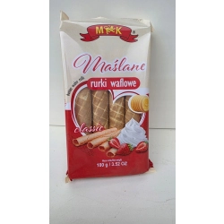 Maślane rurki waflowe duże 100g MK