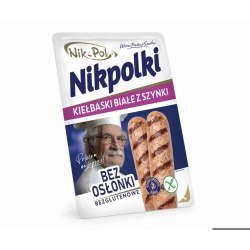 NIKPOLKI kiełbaski białe z szynki 310g bez osłonki Zestaw 6x310g