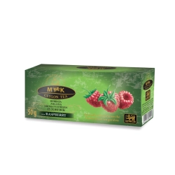 Herbata Zielona Aromatyzowana o smaku maliny w torebkach 50g 2gx25t MK