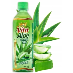 Napój aloesowy 500ml z cząsteczkami aloesu Vita Aloe