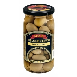 OLIWKI GRECKIE ZIELONE CAŁE W ZALEWIE 350 G MK