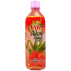 Napój aloesowy truskawkowy Vita Aloe Premium 500ml