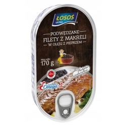 Filet z makreli podwędzany z pieprzem 170 g