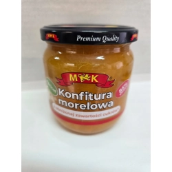 Konfitura morelowa 425g o obniżonej zawartości cukrów MK