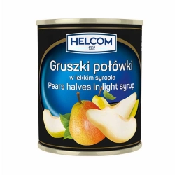 Gruszki połówki w lekkim syropie 820g Helcom