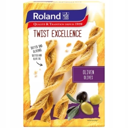 Roland Twist Olives kręcone ciasto francuskie z oliwkami BOX 100g