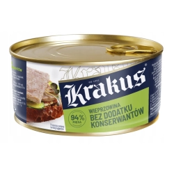 Wieprzowina bez konserwantów 300 g Konserwa Krakus