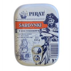 PIRAT SARDYNKI W SOSIE POMIDOROWYM 110G