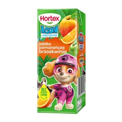 Hortex Napój jabłko, pomarańcza, brzoskwinia karton 200ml