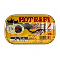 Sardynki marokańskie w oleju z chili Hot Safi 0,125 kg