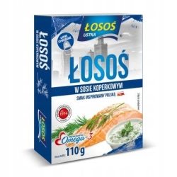 Łosoś w sosie koperkowym 110g