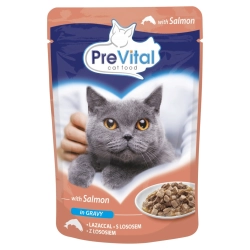Mokra karma dla kota Prevital łosoś 0,1 kg