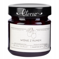 Wiśnie z rumem 230g - Eterno