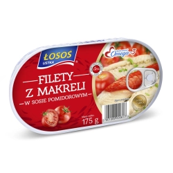 Filety z makreli w sosie pomidorowym Łosoś Ustka 0,175 kg