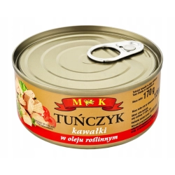 Tuńczyk kawałki w oleju roślinnym MK 0,17 kg