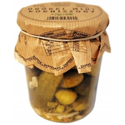 OGÓRKI MINI KORNISZONY Z CHILI 510g Nadwarciańskie Specjały
