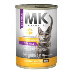Mokra karma dla kota Sterile Medium MK Animals kurczak 0,415 kg