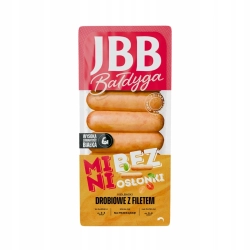 Kiełbaski drobiowe z filetem bez osłonki mini JBB 360 g