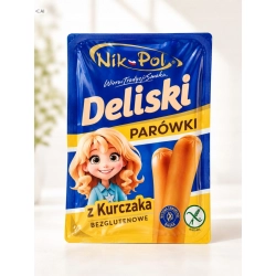 Deliski Parówki z Kurczaka 220g bezglutenowe NIK-POL