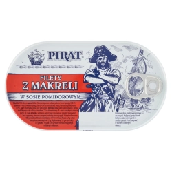 Filety z makreli w sosie pomidorowym Pirat 0,16 kg