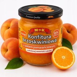 Konfitura Brzoskwiniowa z sokiem pomarańczowym 420g MK
