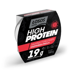 SAŁATKA Z TUŃCZYKIEM HISZPAŃSKA PAELLA 160g ŁOSOŚ USTKA HIGH PROTEIN