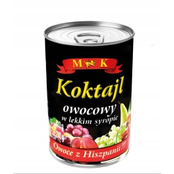 koktajl owocowy w syropie MK 0,41 kg